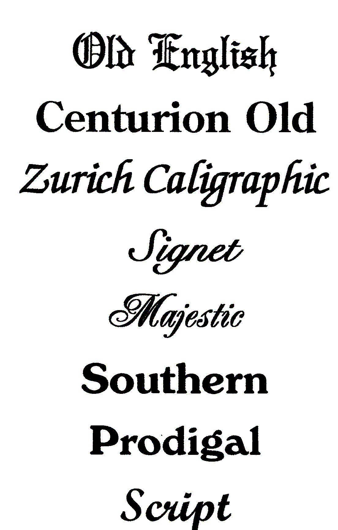 lettering style
